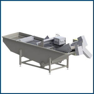 Submerged oyster sorting machine with layered gratings